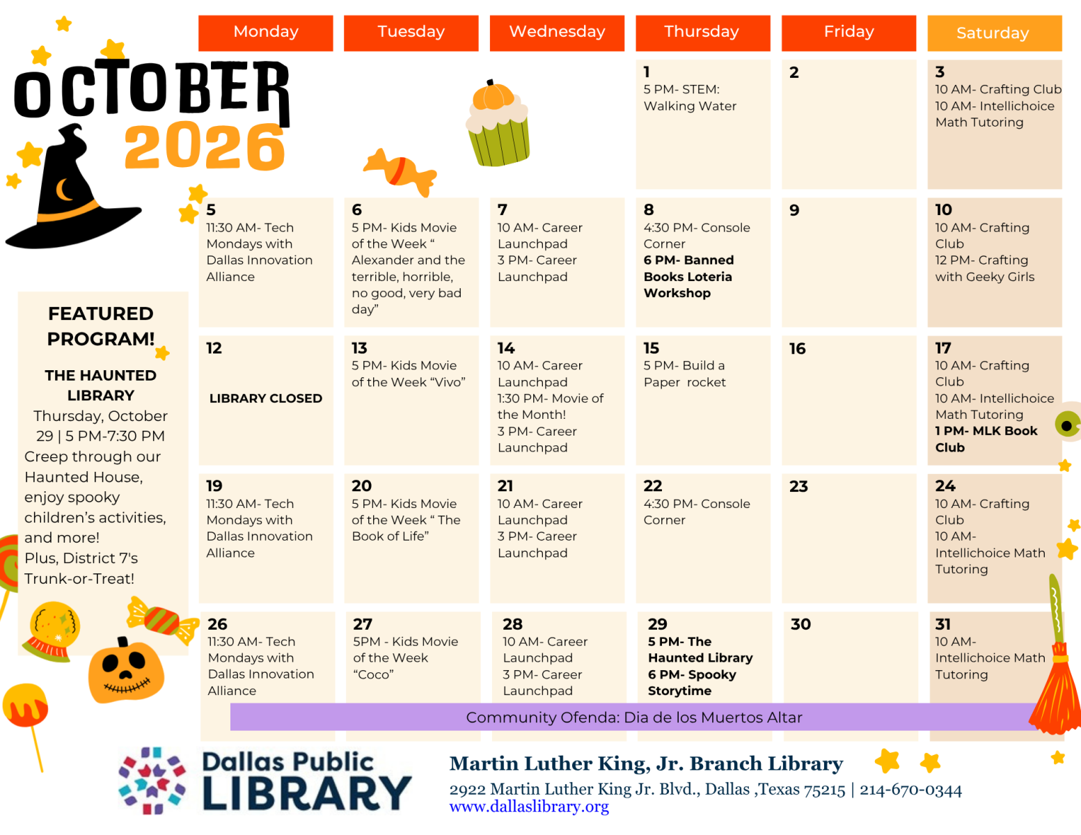 OCT Calendar ENG/SPAN - 1