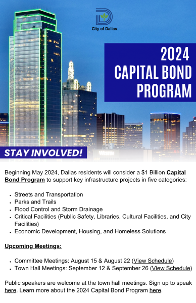 2024 Capital Bond Program Flyer - 2