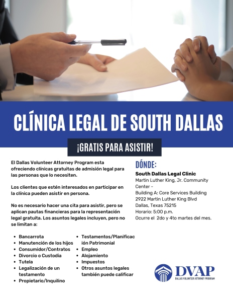 South-Dallas-Clinic-Flyer_2022-Span