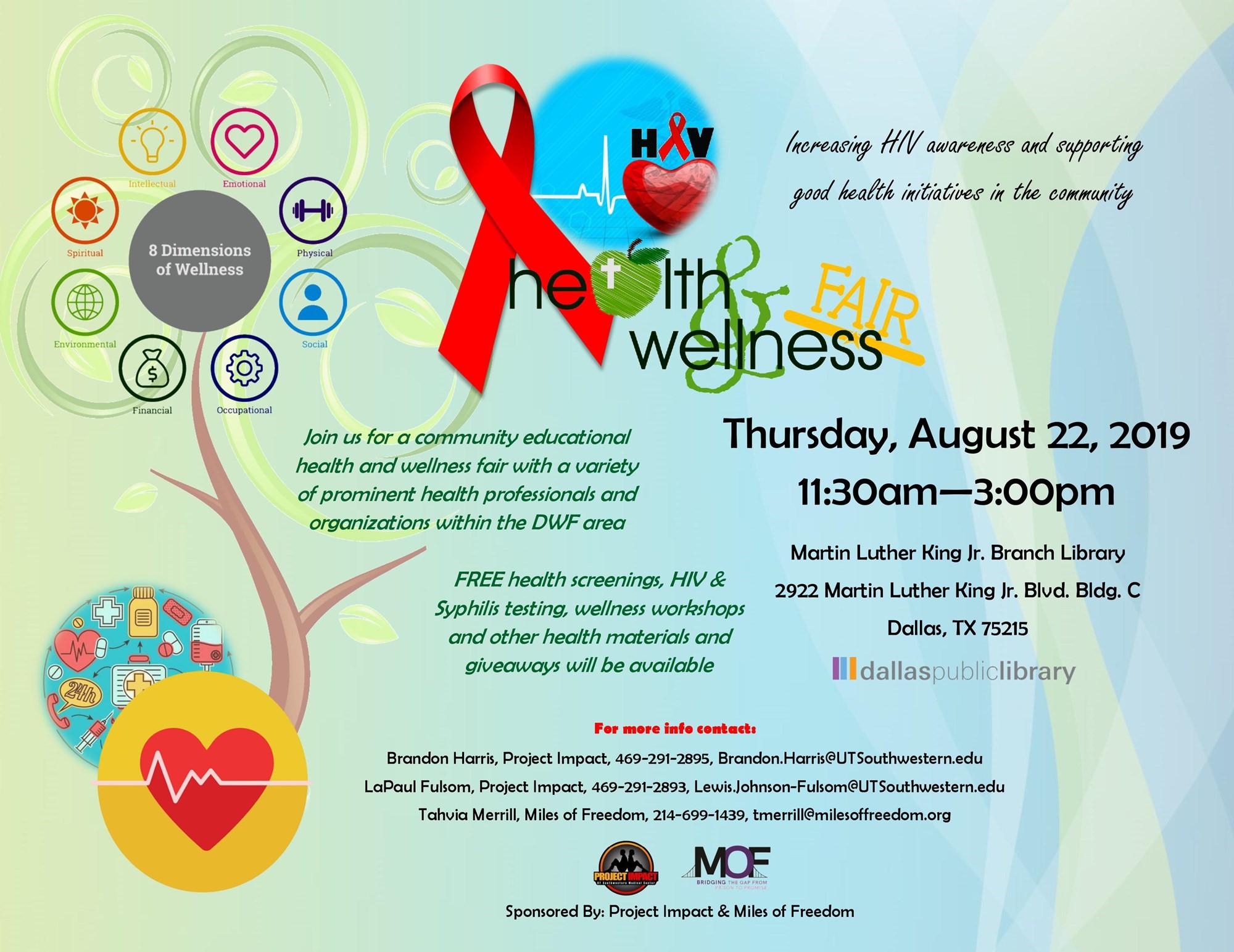 HIV Health & Wellness Fair @ MLK Branch Library