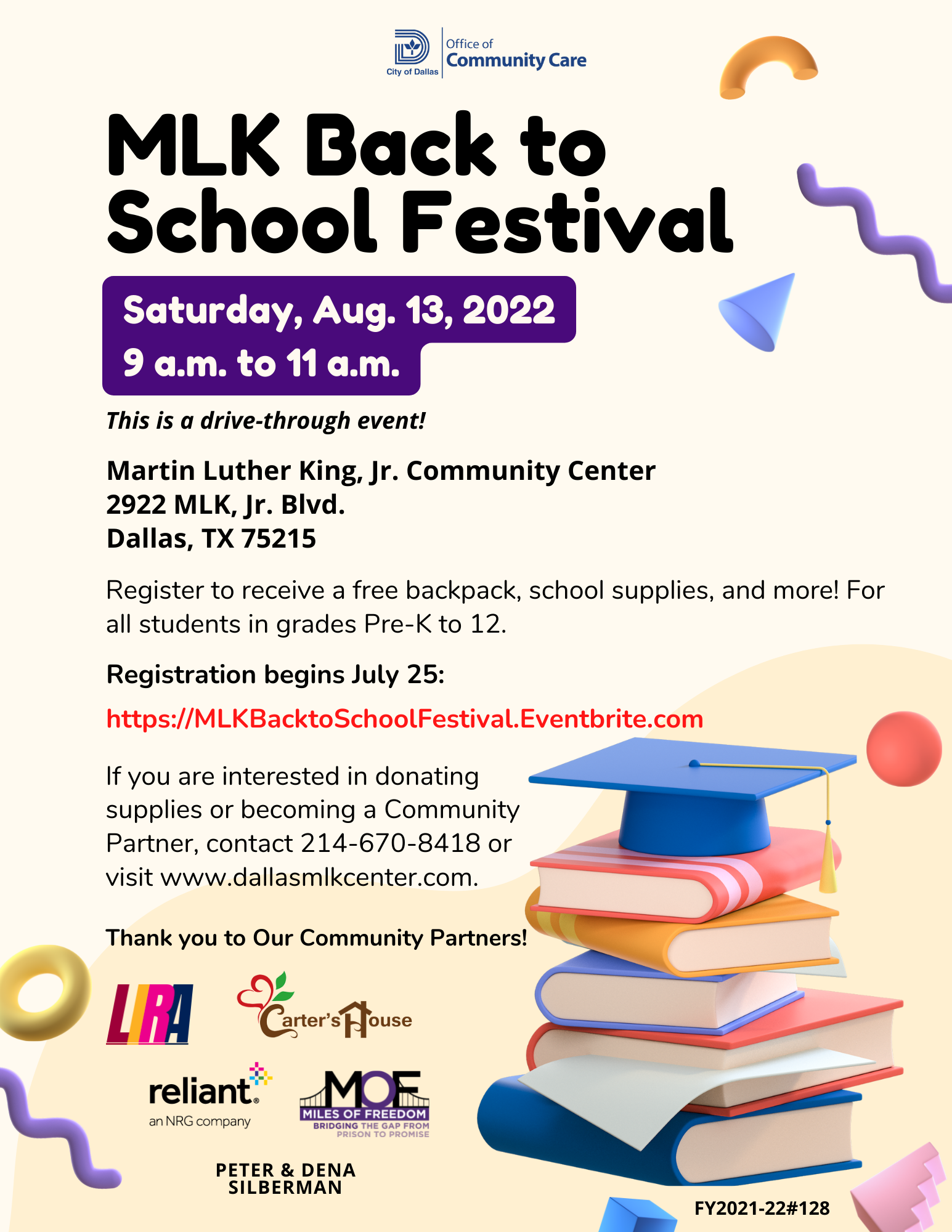 MLK Back to School Festival @ MLK, Jr. Community Center