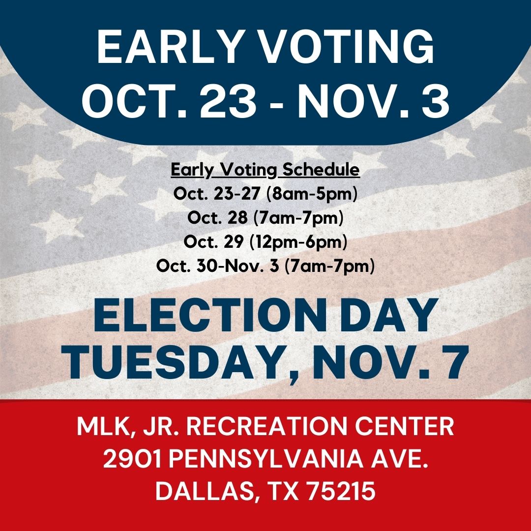 Early Voting Oct. 23- Nov. (1) | The Martin Luther King, Jr. Community ...