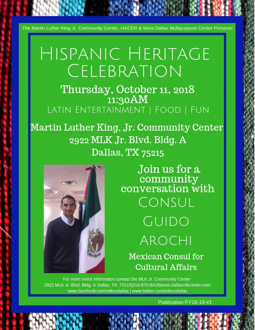 Celebrate Hispanic Heritage | The Martin Luther King, Jr. Community Center