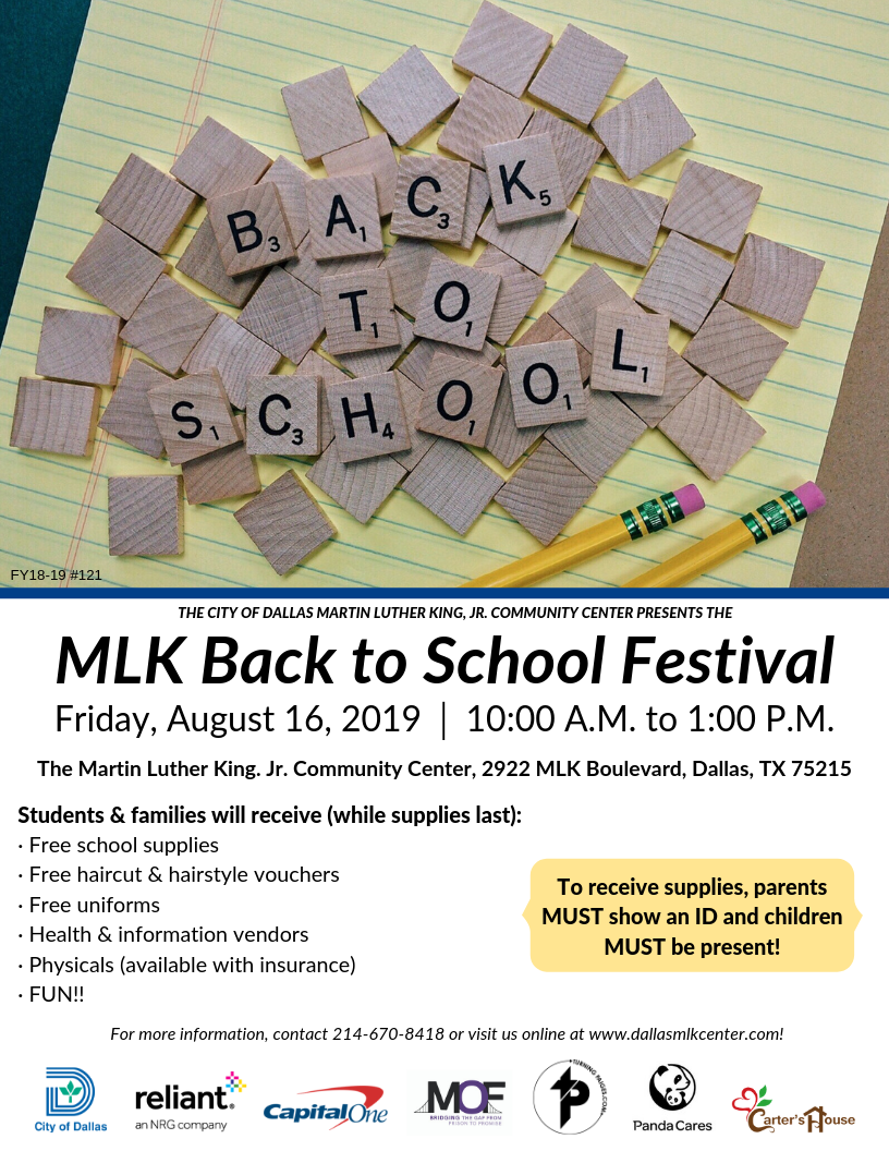 MLK Back to School Festival | The Martin Luther King, Jr. Community Center