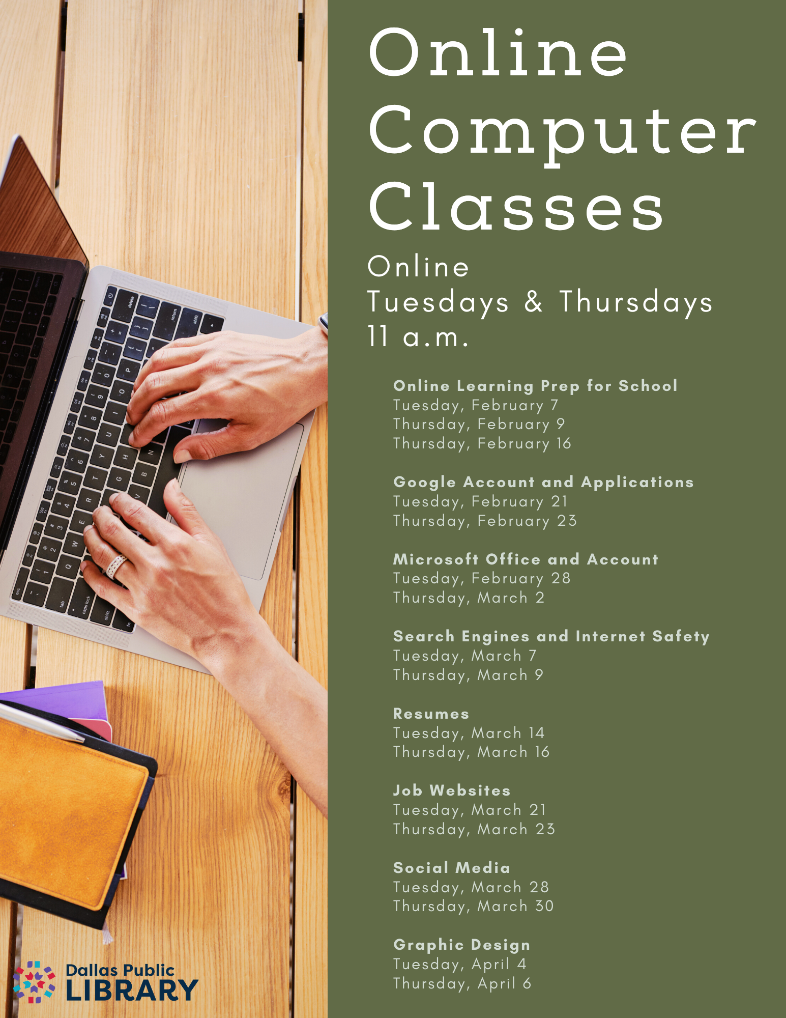 Comp Course Poster Color | The Martin Luther King, Jr. Community Center