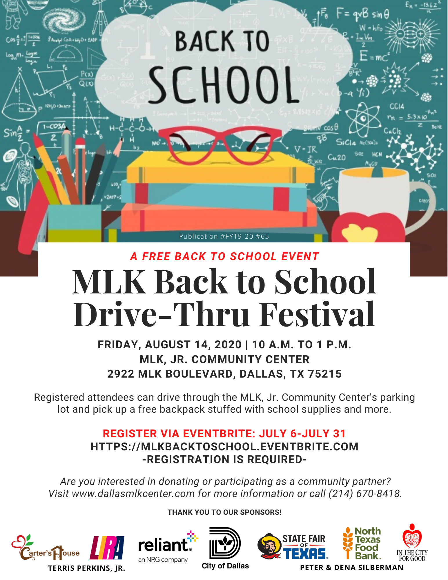 MLK Back to School Drive-Thru Festival | The Martin Luther King, Jr ...