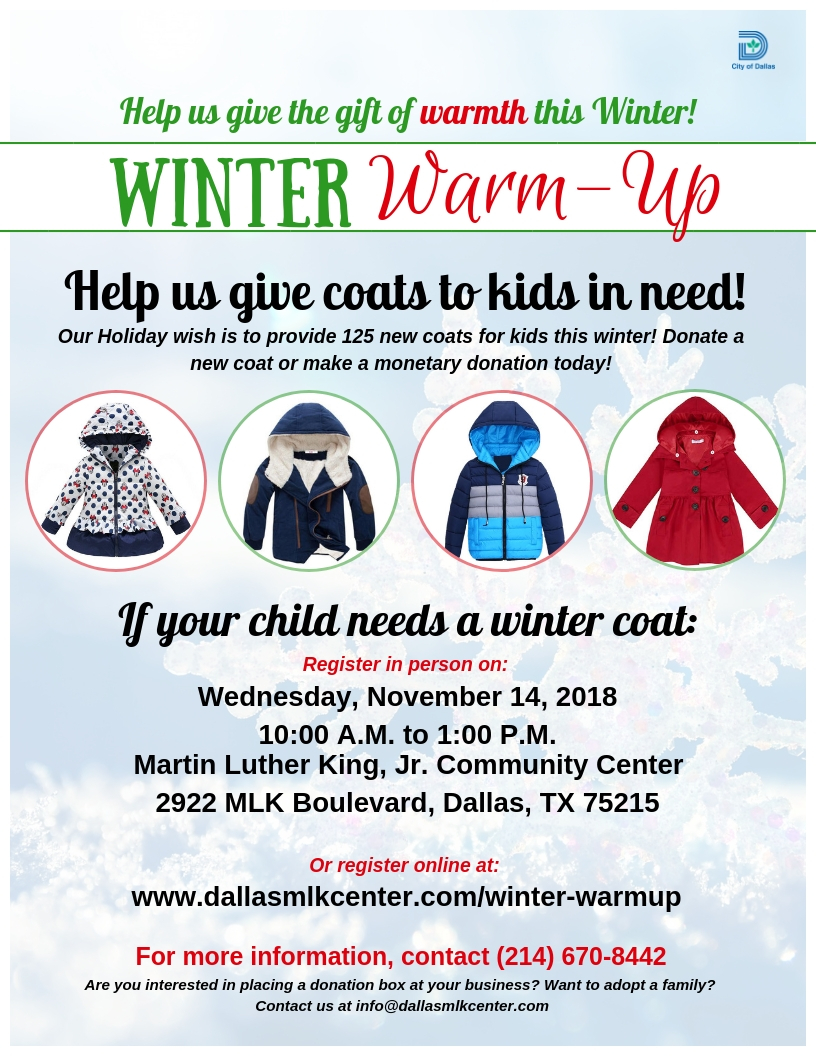 Coat Drive | The Martin Luther King, Jr. Community Center
