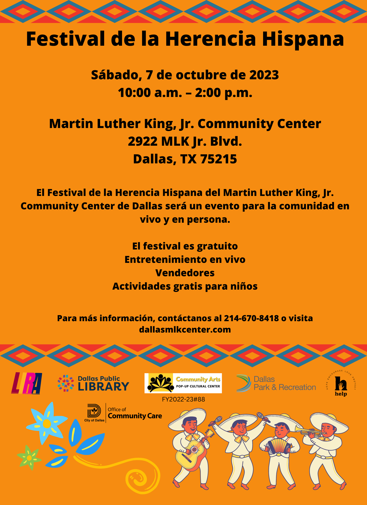 2023 MLK Hispanic Heritage SPAN | The Martin Luther King, Jr. Community ...
