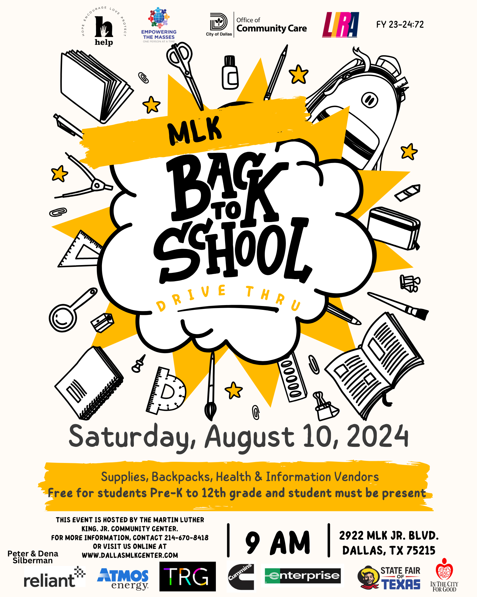 2024 MLK Back to School Festival | The Martin Luther King, Jr ...
